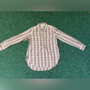 NWOT Ridgecut Toughwear Womens 1/4 Button Up Pocket Plaid Long Sleeve Shirt